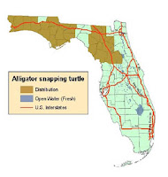 Alligator Snapping Turtle Habitat Map