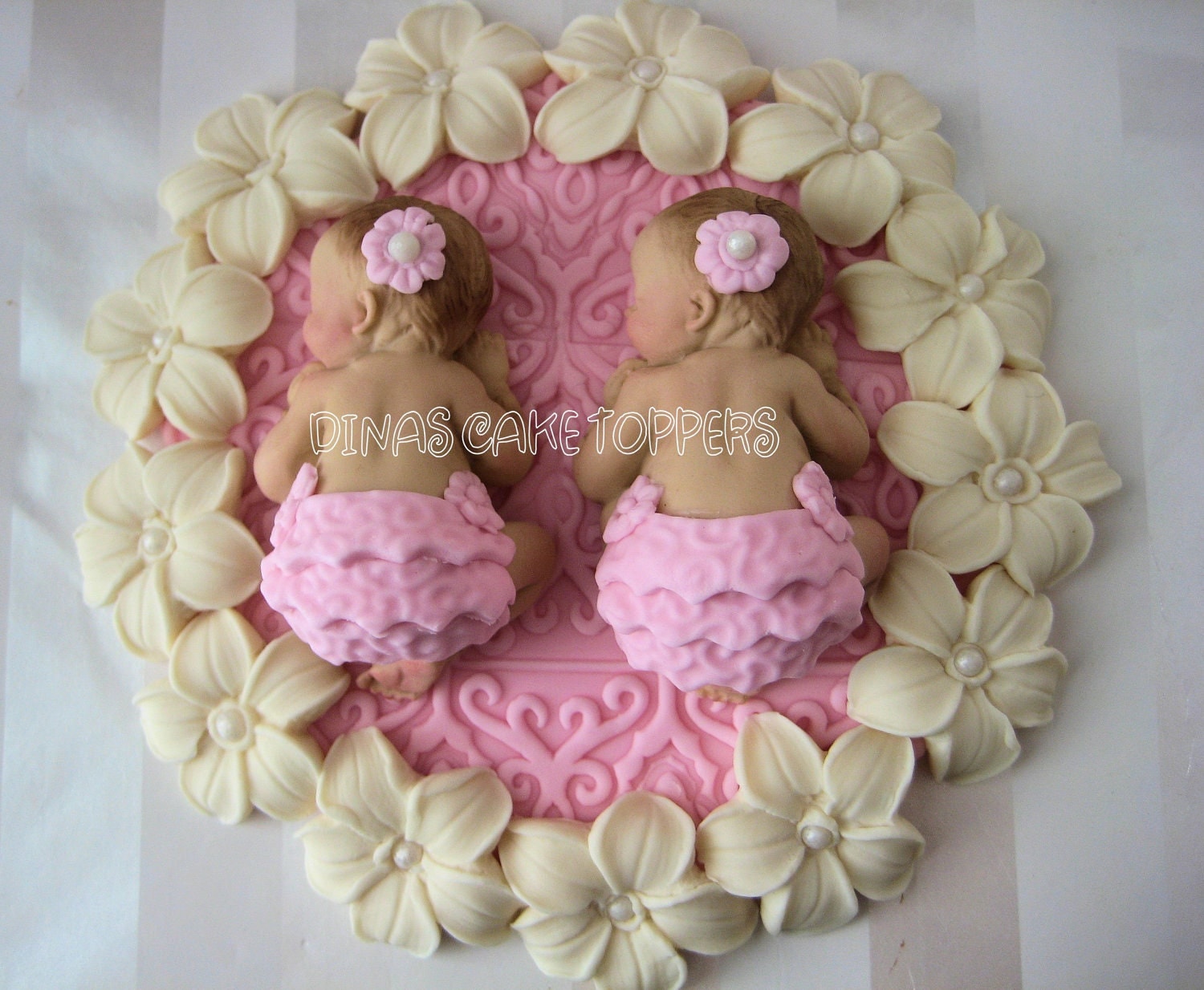 Baby Shower Cakes For Twins Girls