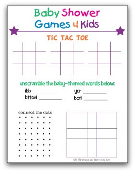 Baby Shower Games Free Printable