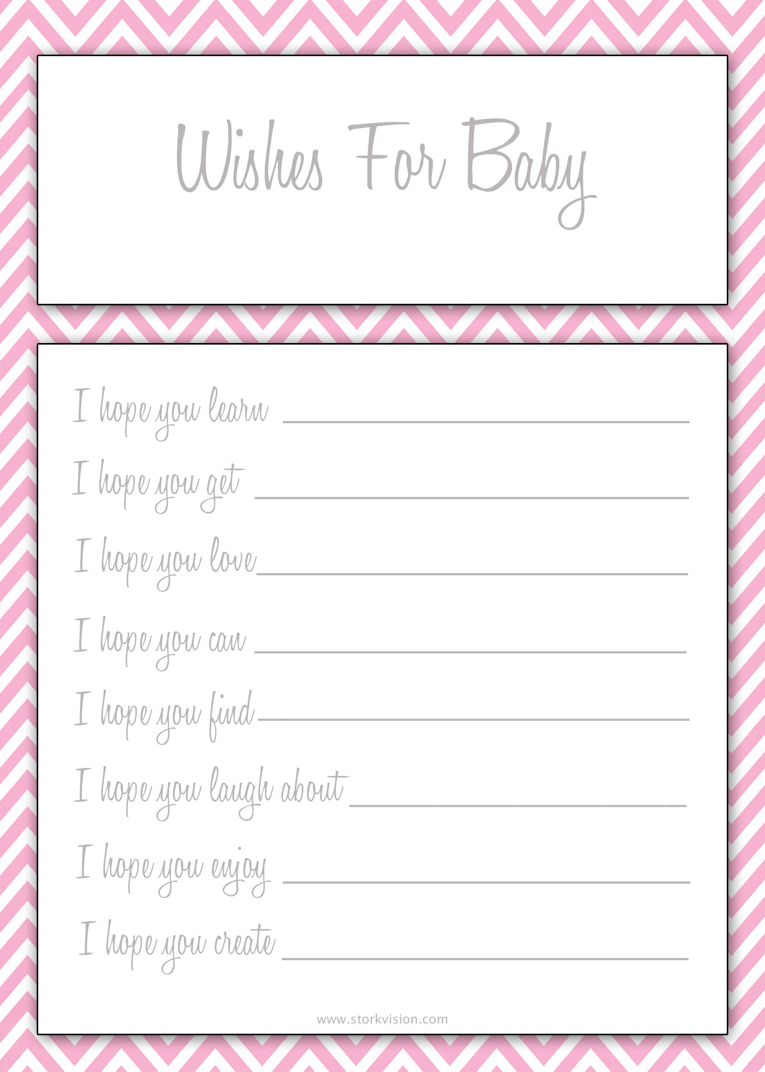 Baby Shower Games Free Printable