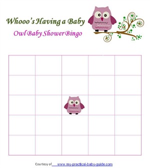 Baby Shower Games Free Printable Bingo