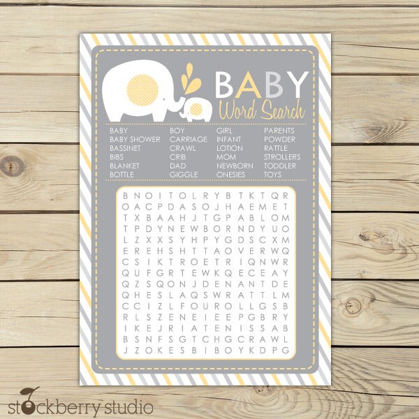 Baby Shower Games Free Printouts