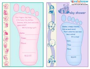 Baby Shower Invitations Templates Free Download