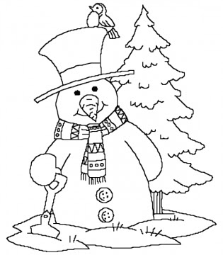 Frosty The Snowman Coloring Pages For Kids