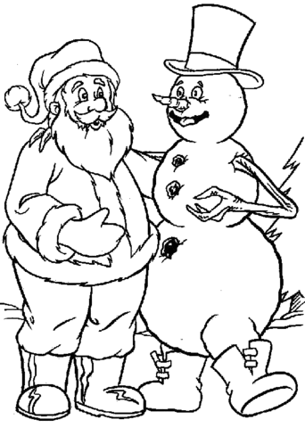 Frosty The Snowman Coloring Pages Free