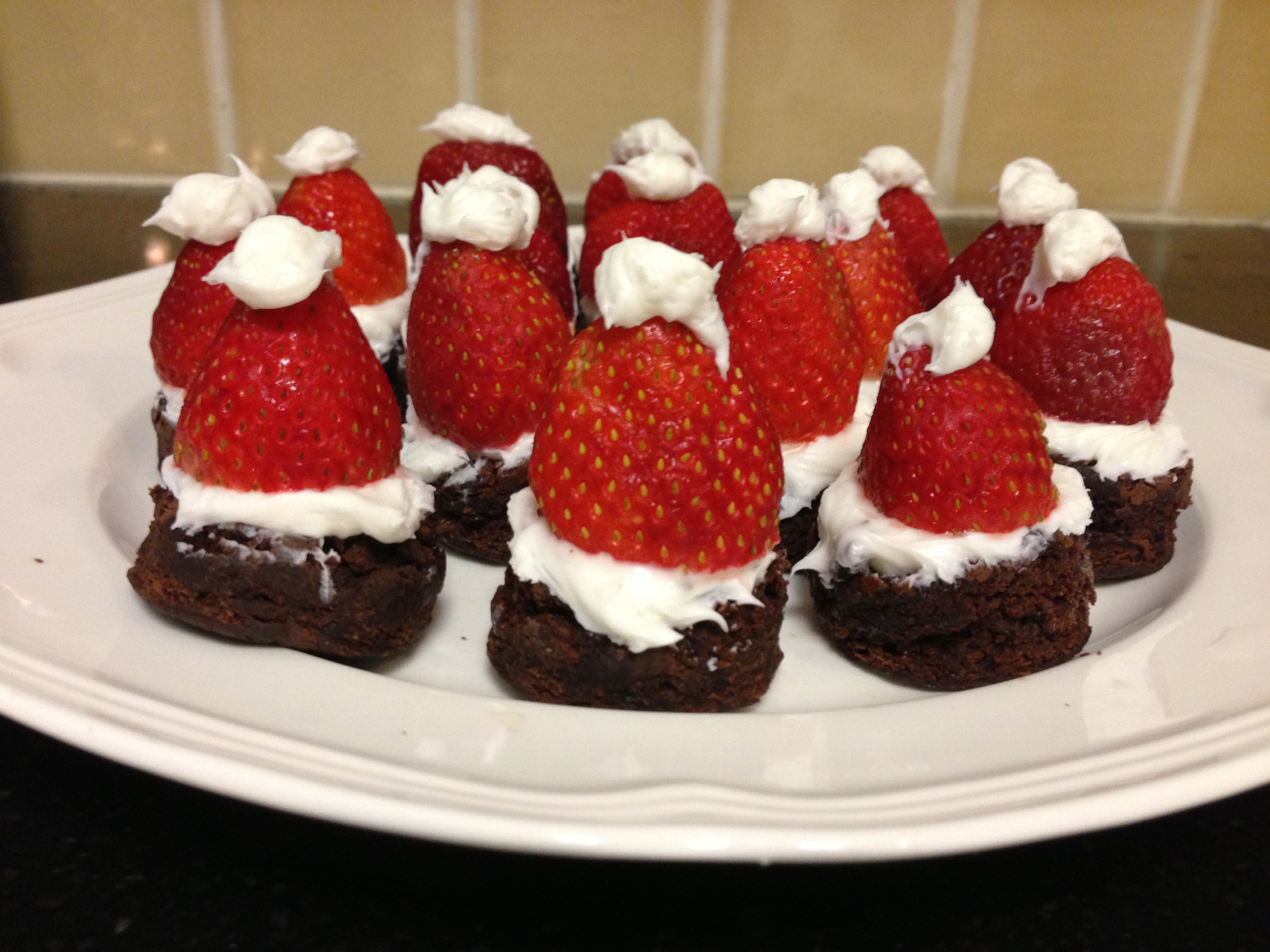 How To Make Strawberry Santa Hat Cupcakes