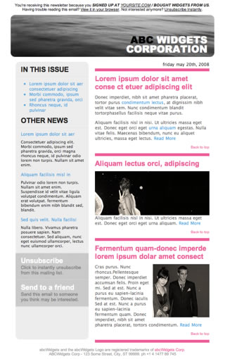 Newsletter Templates Free Download