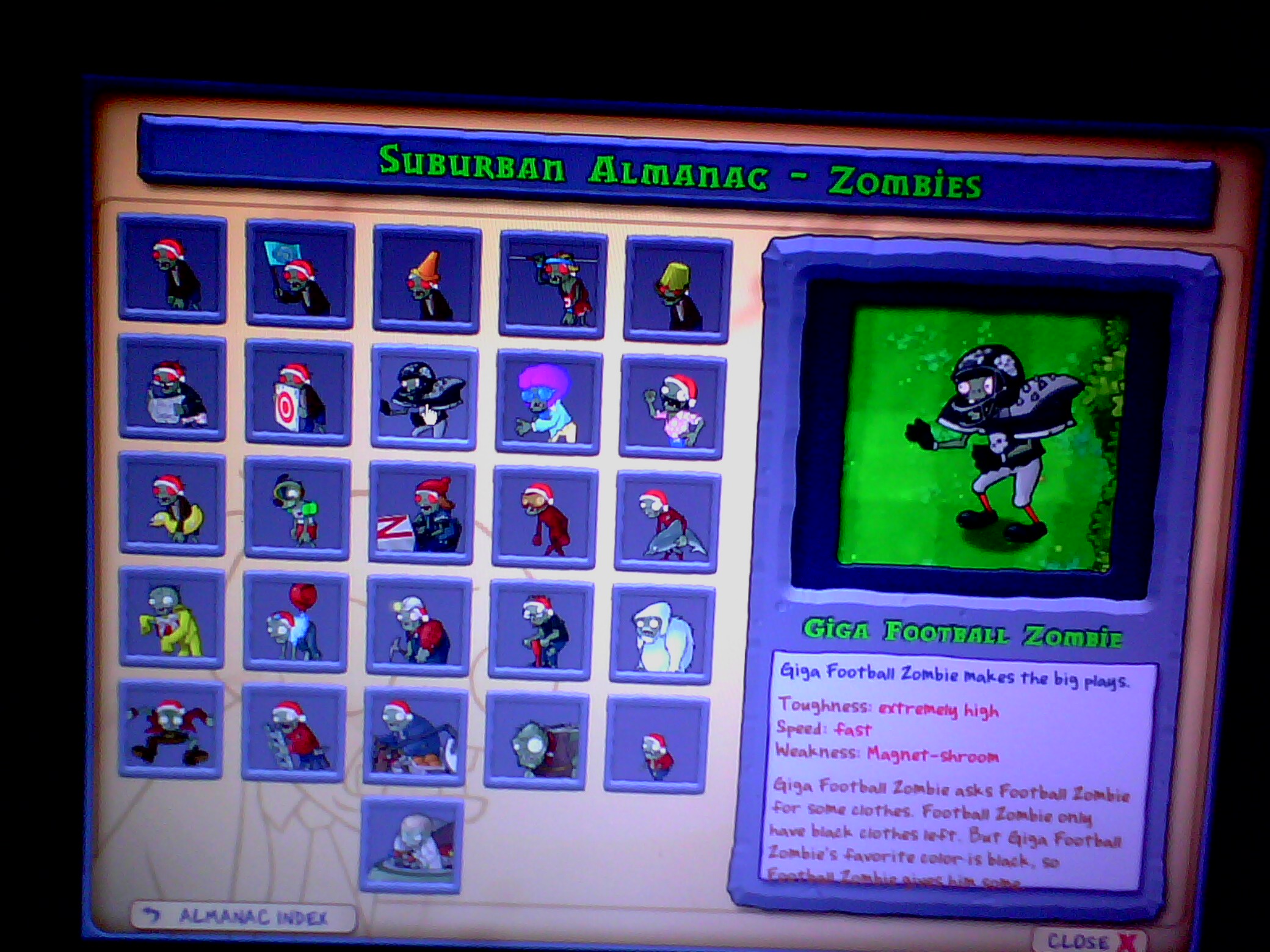Plants Vs Zombies Characters Almanac