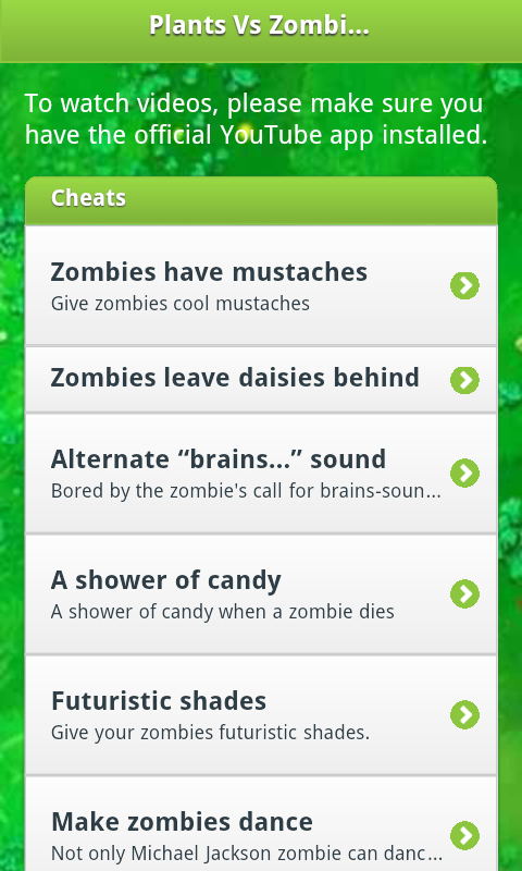 Plants Vs Zombies Cheats Iphone App
