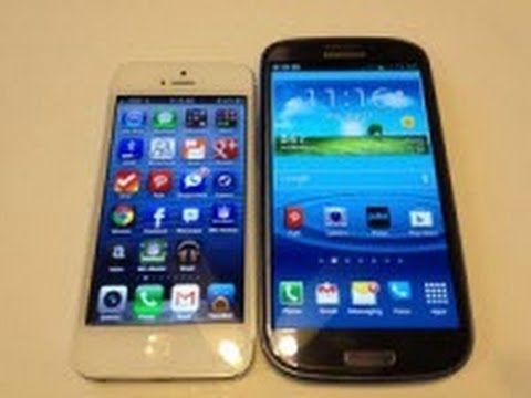 Samsung Galaxy S3 Vs Iphone 5 Comparison Video